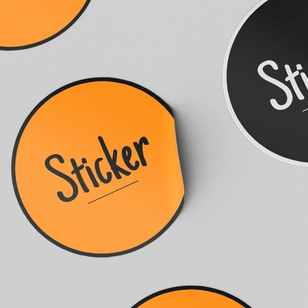 Sticker personnalisé adhésif publicitaire TELNALINE