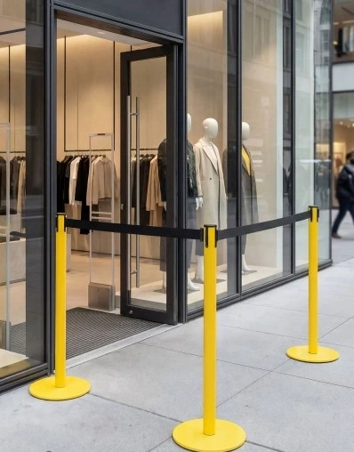 Poteaux de guidage à sangle rétractable TELNALINE