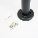 Kit de fixation au sol avec chevilles et boulons pour poteau de guidage professionnel TELNALINE