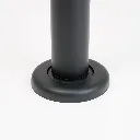 Détail base ronde métallique à fixer au sol pour poteau de guidage professionnel TELNALINE