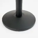 Détail base conique noir mat pour poteau de guidage professionnel TELNALINE