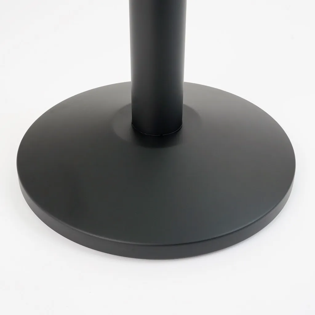 Poteau de guidage sans sangle noir mat avec base plate professionnelle TELNALINE