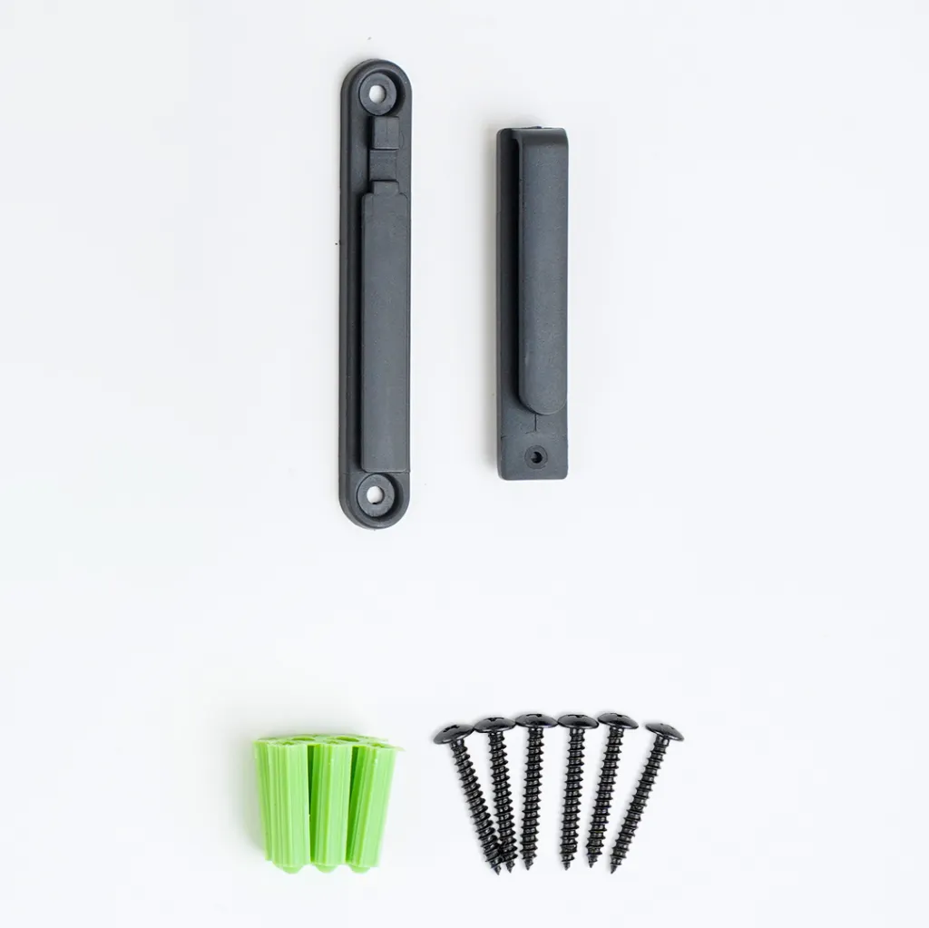 Kit mural complet fixation sangle avec vis et chevilles pour poteau de guidage TELNALINE