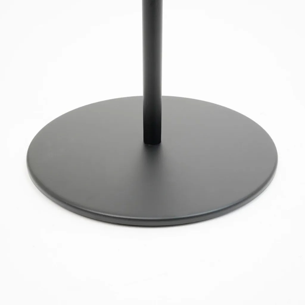 Poteau de guidage 90 cm noir mat avec base plate 35 cm professionnel TELNALINE