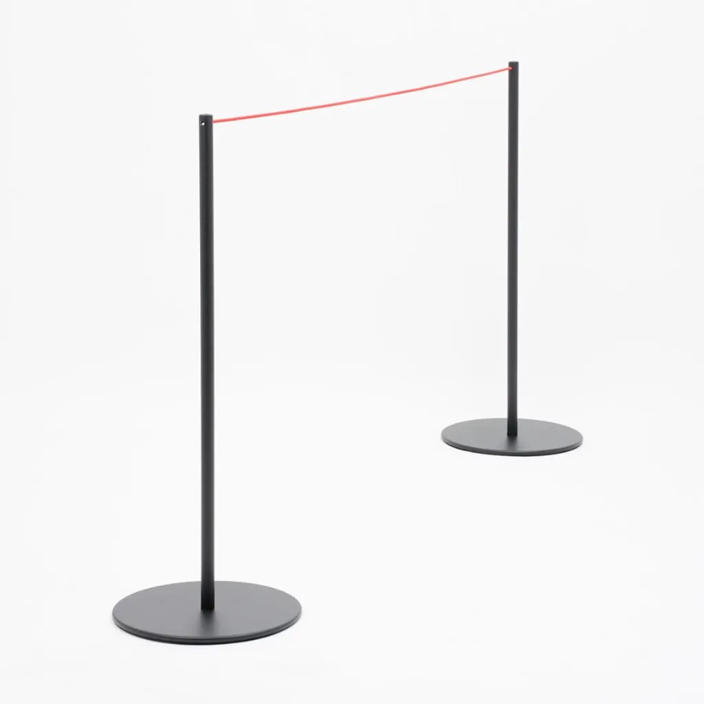 Poteau de guidage avec corde élastique pour balisage professionnel intérieur TELNALINE