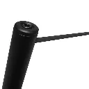 Détail de fixation de la corde élastique noire 5 mm sur poteau de délimitation intérieur TELNALINE