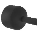 Fixation murale noir mat compatible barre de liaison 2 m pour poteau de délimitation TELNALINE