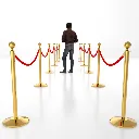 Poteaux de guidage à cordon or pour événement professionnel TELNALINE