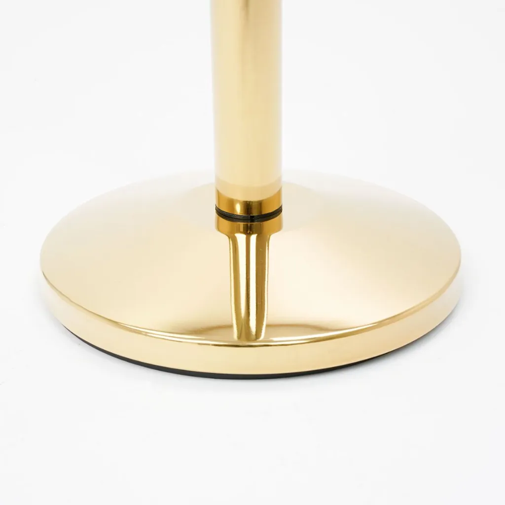 Base circulaire 32 cm poteau de guidage à cordon or TELNALINE