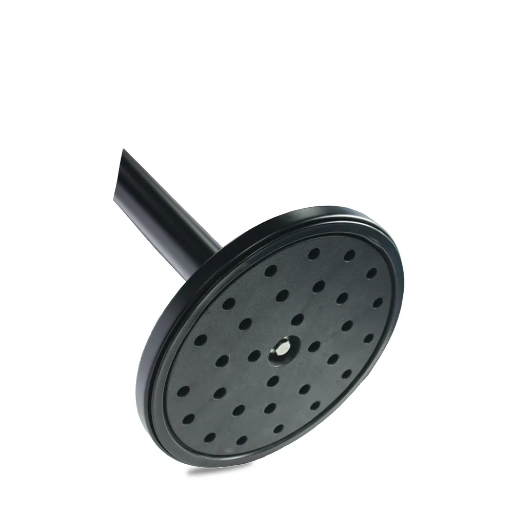 Détail dessous base métallique Ø 320 mm poteau de guidage noir mat TELNALINE