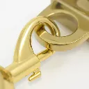 Fixation murale dorée avec anneau d’accroche pour mousqueton de cordon de délimitation TELNALINE