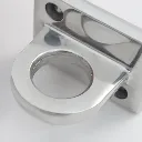 Fixation murale pour cordon tressé finition silver chrome TELNALINE