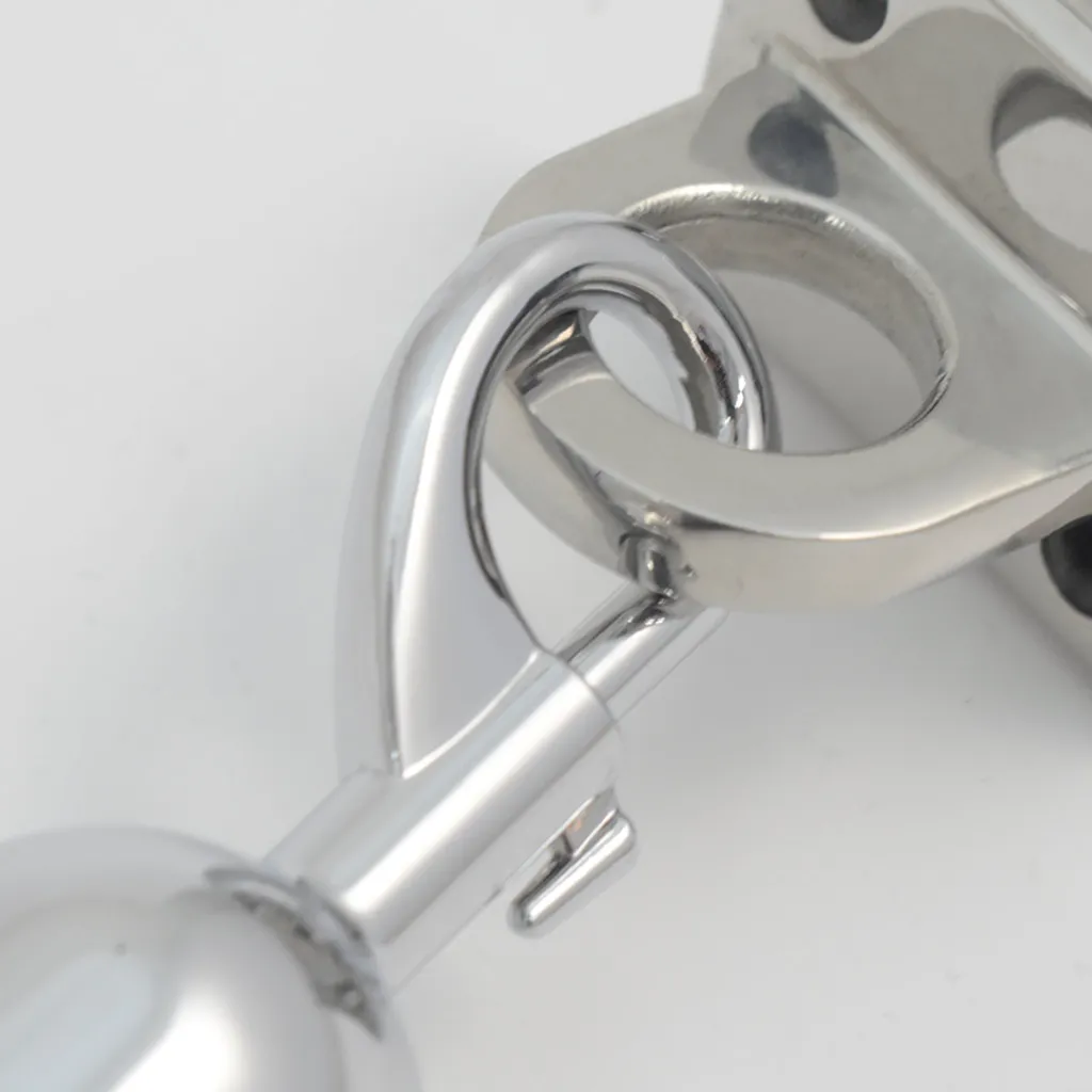 Support mural silver pour cordon avec mousqueton fixé, accessoire de délimitation professionnelle pour hôtels, musées et espaces VIP TELNALINE