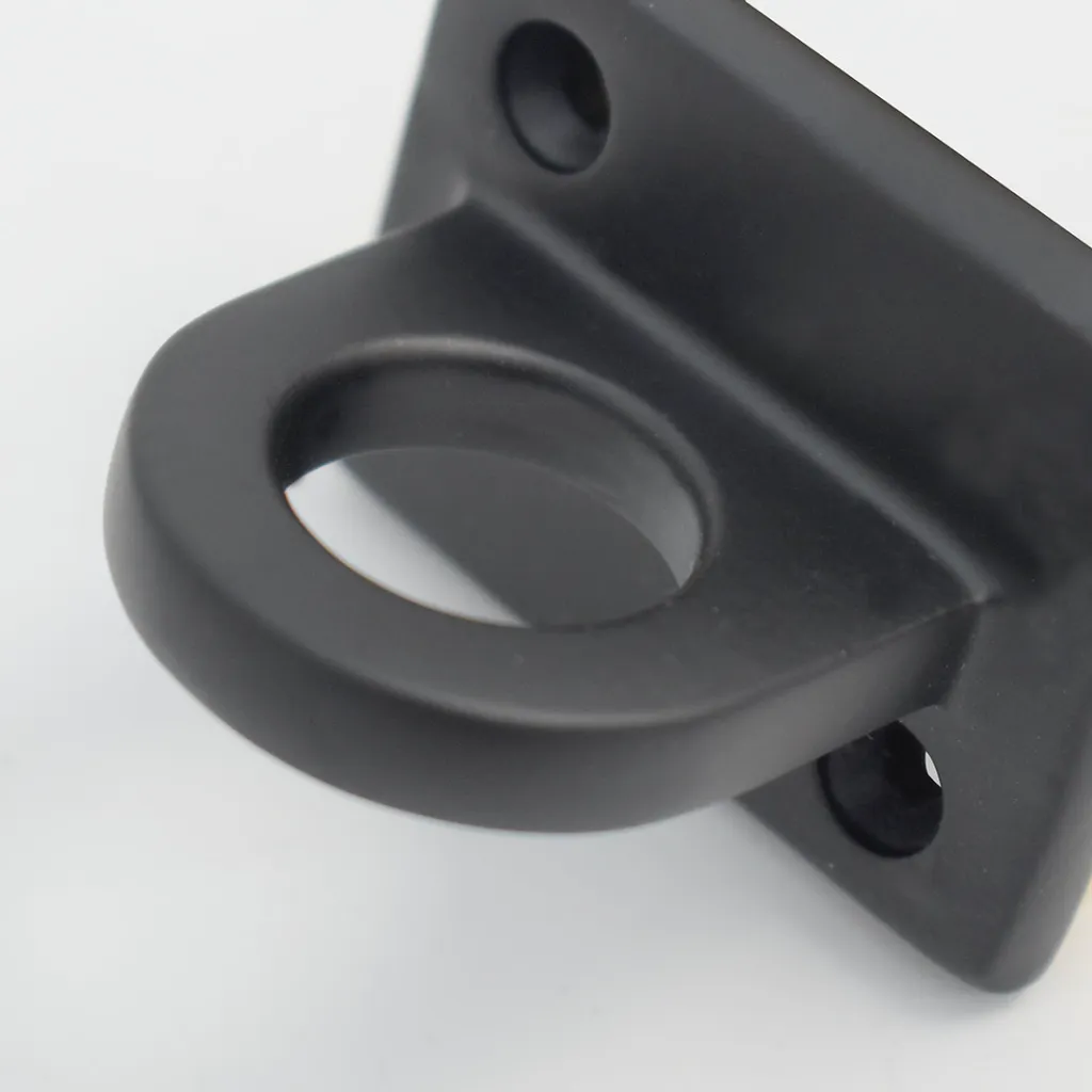 Support mural pour cordon de délimitation noir mat pour établissements recevant du public TELNALINE