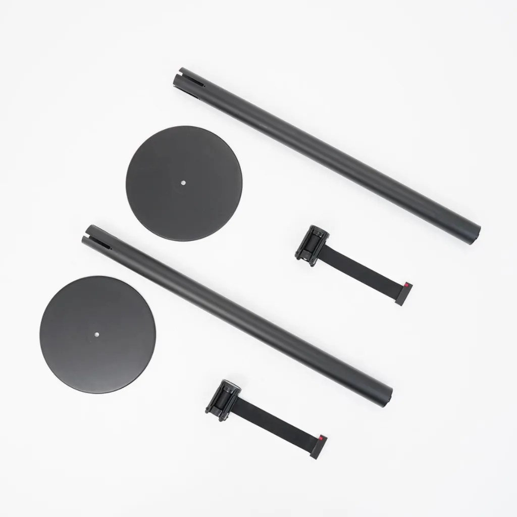poteaux-guidage-noire-sangle-noirs-kit-demonté.webp