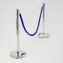 Connexion cordon entre poteaux de guidage chrome avec mousqueton TELNALINE