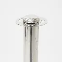 Tête de poteau de guidage chrome avec anneaux pour cordon de délimitation TELNALINE