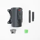 Kit enrouleur mural noir vis chevilles TELNALINE