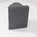 Vue arrière de la platine de fixation murale de l'enrouleur pivotant noir mat avec ses quatre orifices de vissage  - TELNALINE