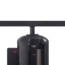 Porte affiche A4 noir pour affichage d’information sur poteau de délimitation TELNALINE