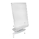 Porte-affiche A4 vertical en plexiglas transparent avec visserie de montage pour poteau de guidage à corde