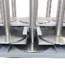 Chariot de transport 13 poteaux de guidage en acier thermolaqué silver — vue d'ensemble TELNALINE®