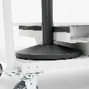 Détail insertion d'un poteau de guidage noir dans le logement du chariot TELNALINE®