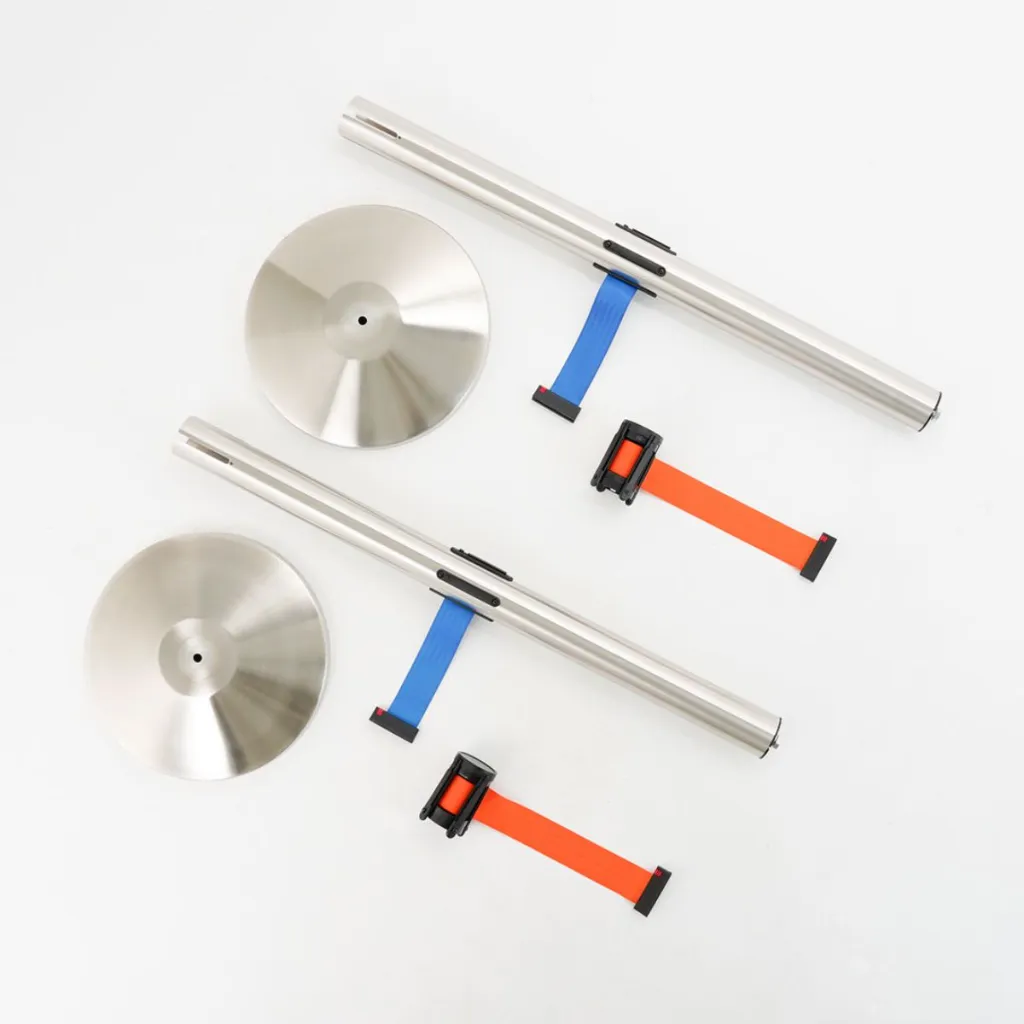 Kit complet de poteau de guidage à double sangle rétractable TELNALINE