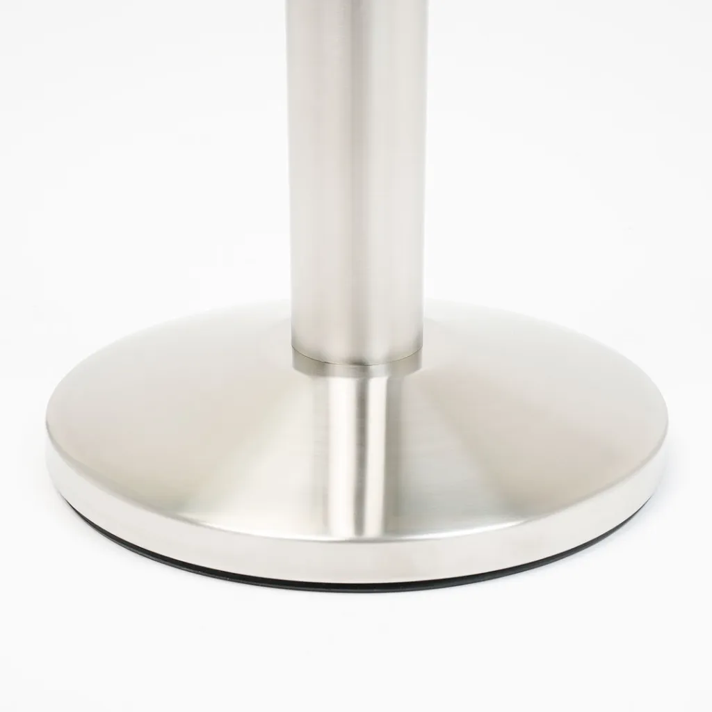 Base conique acier brossé poteau de guidage semelle antidérapante TELNALINE