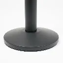 Détail de la base ronde du poteau de guidage finition noir mat TELNALINE