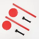 poteaux-guidage-rouge-sangle-noire-kit-demonté.webp