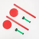 poteaux-guidage-rouge-sangle-verte-kit-demonté.webp