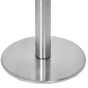 Détail base plate acier brossé pour poteau de guidage professionnel TELNALINE