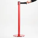 Poteau de guidage à sangle 3 m – Base plate 15 kg – Finition colorée