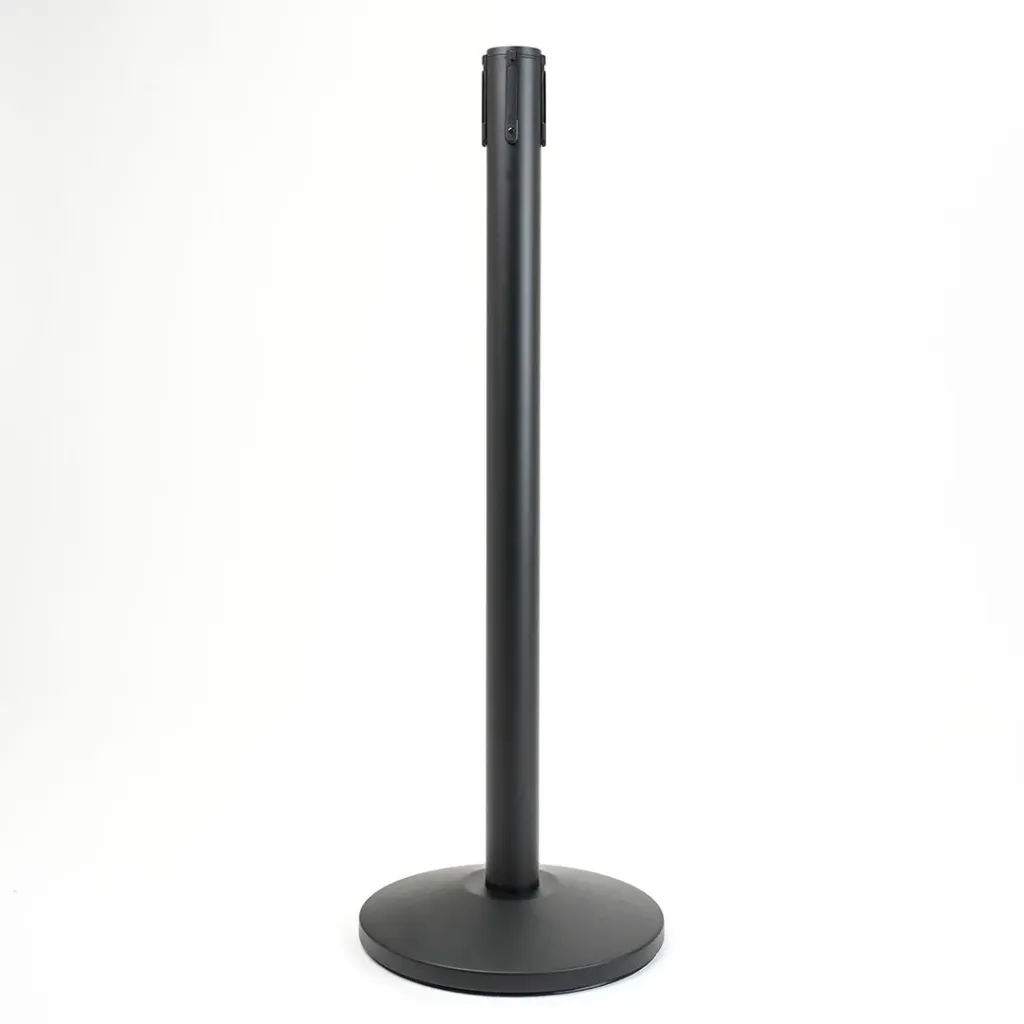 [TLNSTOP85] Poteau de guidage sans sangle – Noir mat – Base conique 36 cm