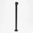 Poteau de guidage sangle 3m – Noir mat base à fixer au sol