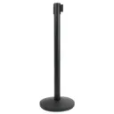 Poteau de guidage à sangle 3 m - Acier noir mat – Base conique Ø 36 cm