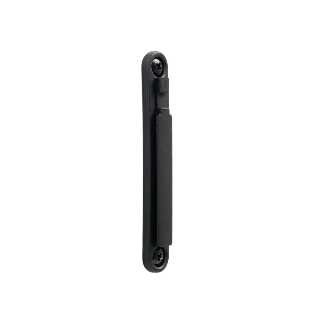 [TLNSTOP60] Récepteur mural pour poteau de guidage à sangle – Noir mat