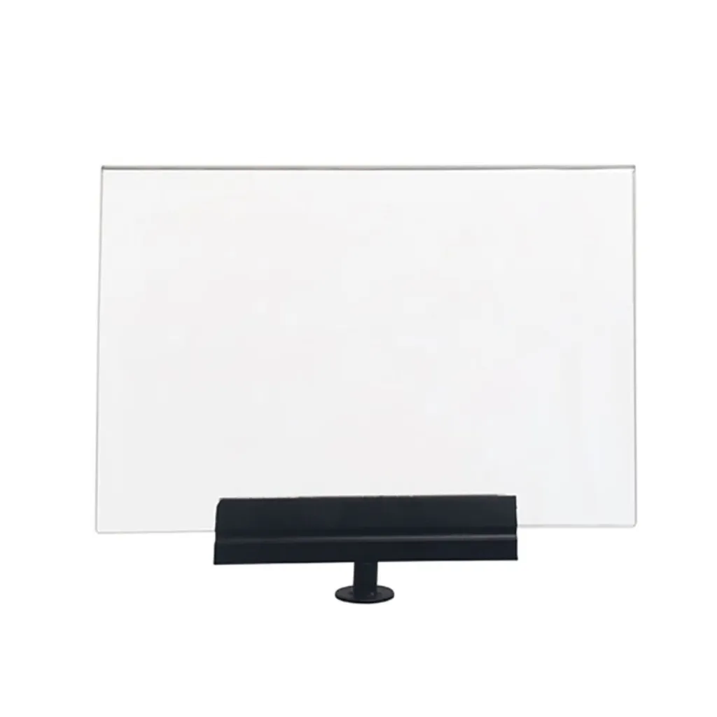 [TLNMUSE006-A4H] Porte-affiche A4 horizontal – Noir – Pour poteau à corde élastique