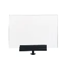 Porte-affiche A4 horizontal – Noir – Pour poteau à corde élastique