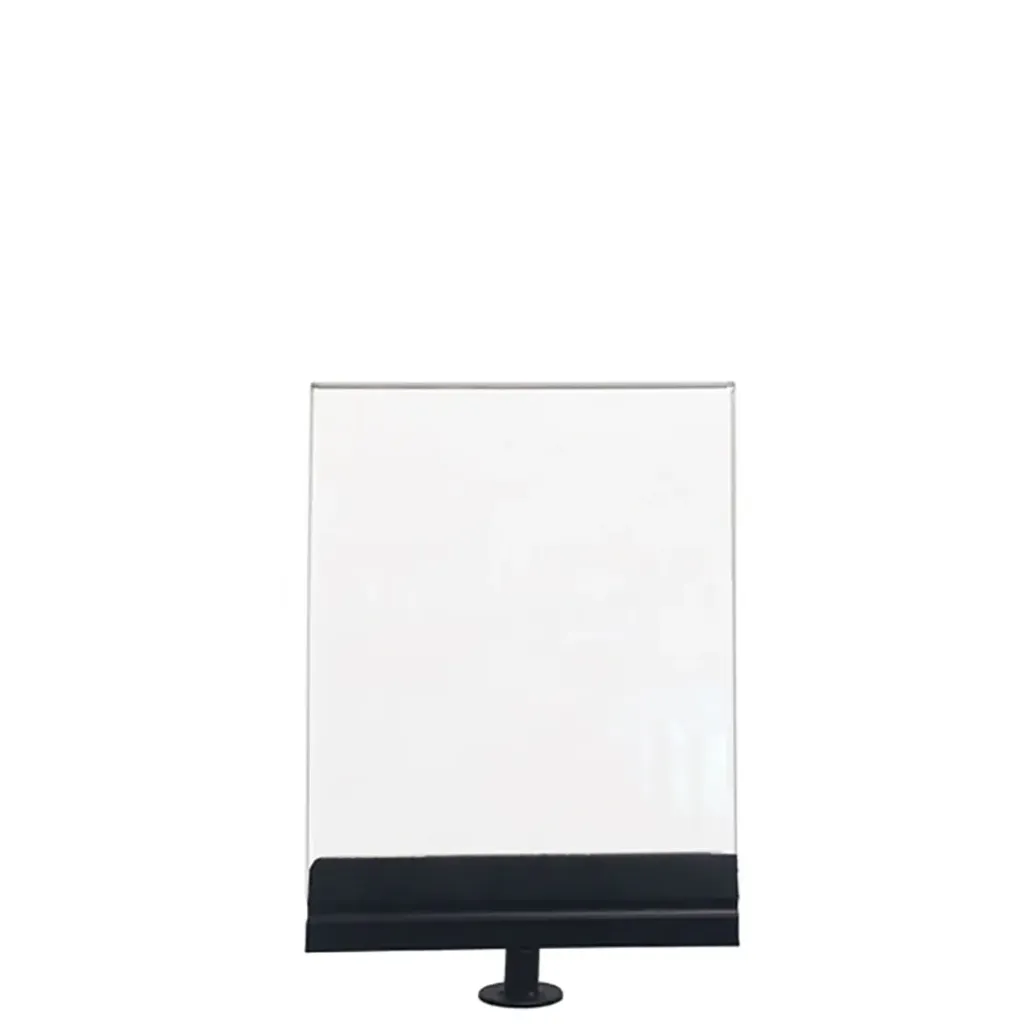 [TLNMUSE006-A5V] Porte-affiche A5 vertical – Noir – Pour poteau à corde élastique