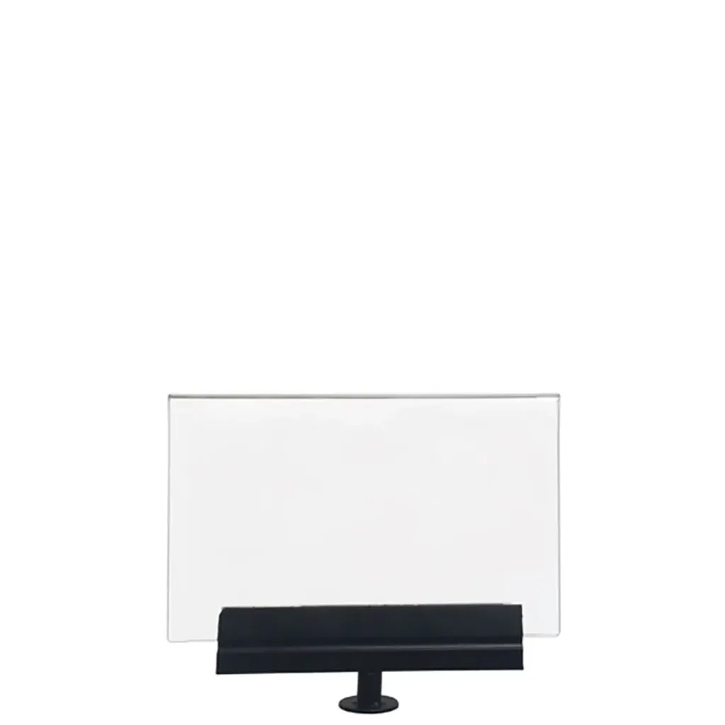 [TLNMUSE006-A5H] Porte-affiche A5 horizontal – Noir – Pour poteau à corde élastique