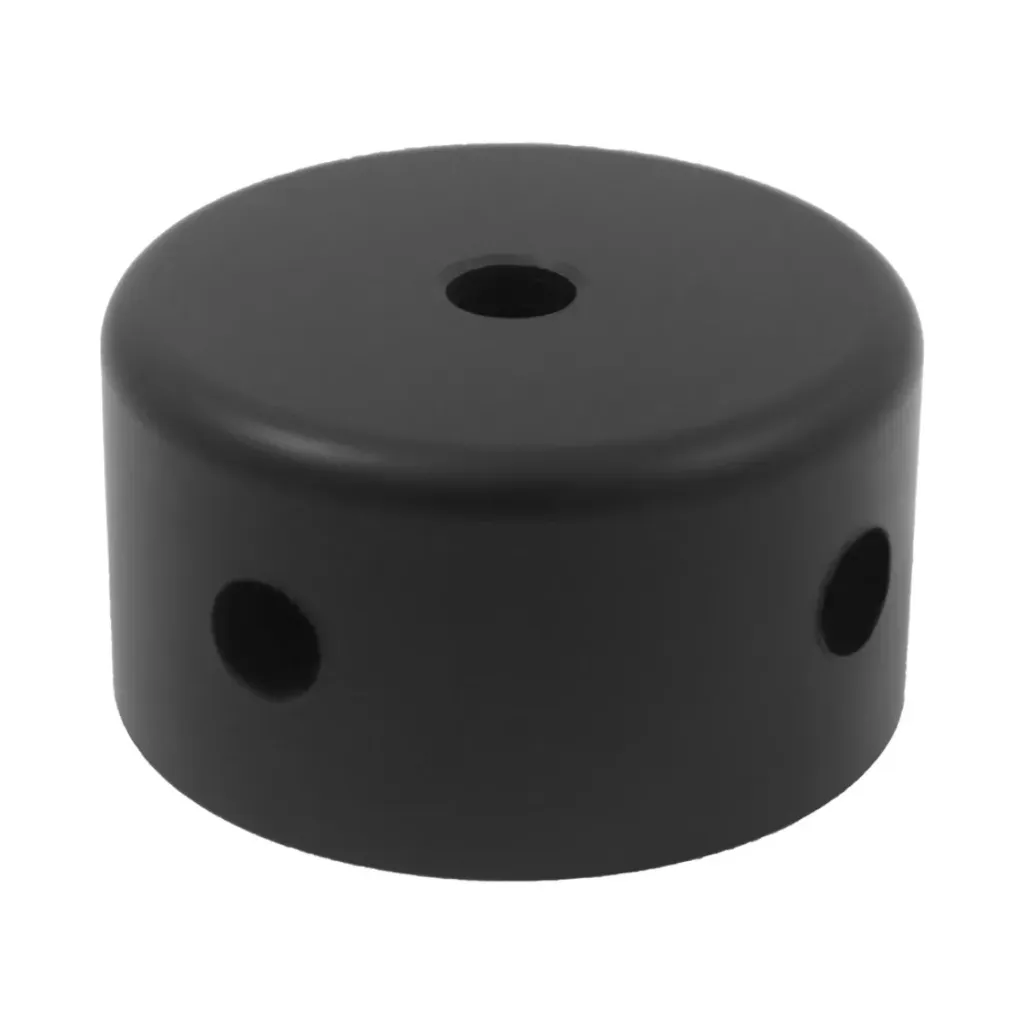Adaptateur de connexion noir mat – Liaison de poteaux à corde élastique