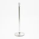 Poteau de guidage à cordon – Chrome brillant – Tête boule