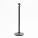 Poteau de guidage à cordon – Noir mat – Tête boule