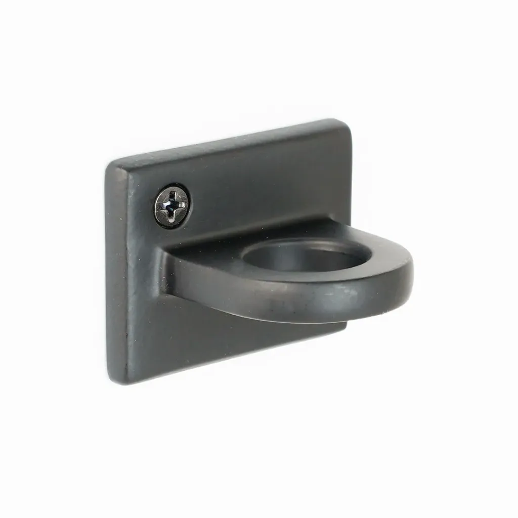 [TLNSTOP40-N] Fixation murale pour cordon – Finition noire mat