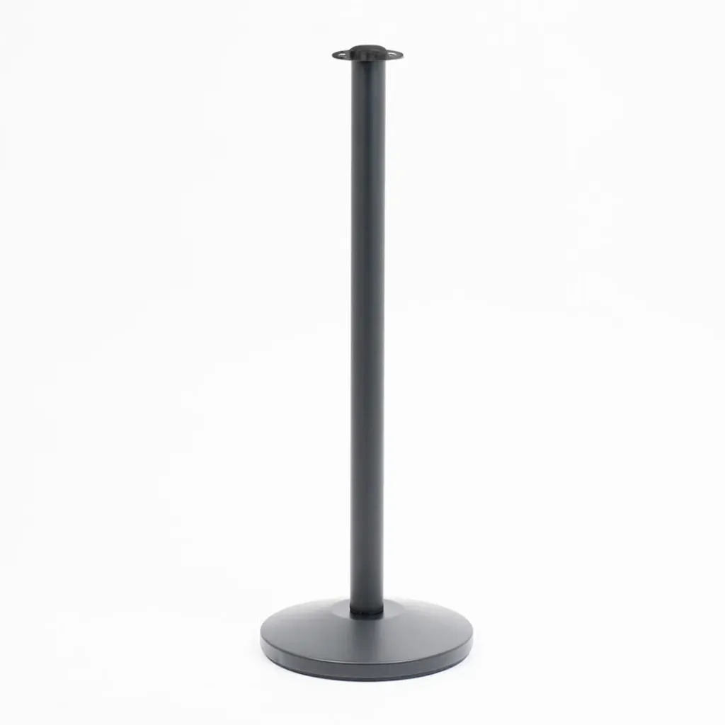 Poteau de guidage à corde – Noir mat – Tête plate