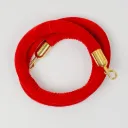 Cordon velours 2 m pour poteau de guidage – Mousquetons dorés