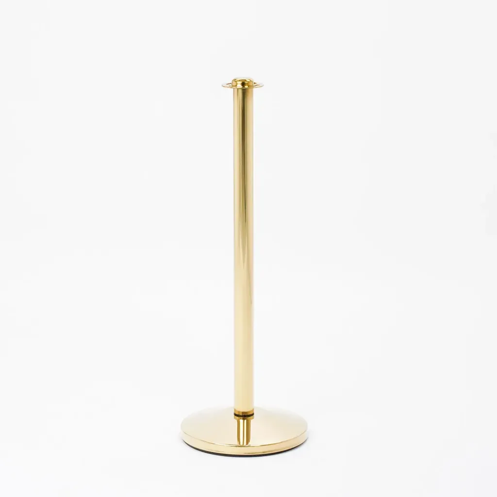 [TLNSTOP41-FL] Poteau de guidage à cordon – Or – Tête plate