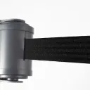 Enrouleur mural pivotant noir avec sangle de 4,5 mètres